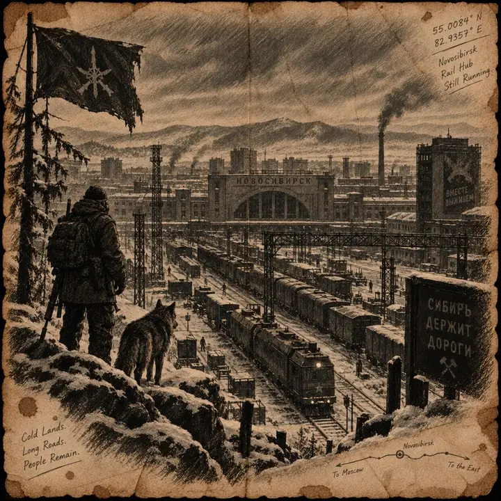Novosibirsk, illustrazione.